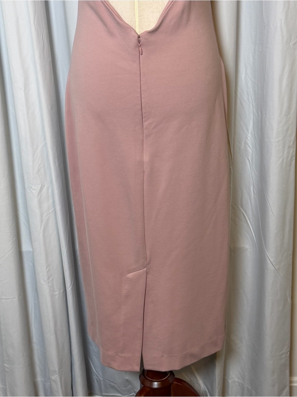 NBD Adelle Midi Dress Blush Large Open Back Halter Cocktail Wedding Guest - Picture 10 of 12